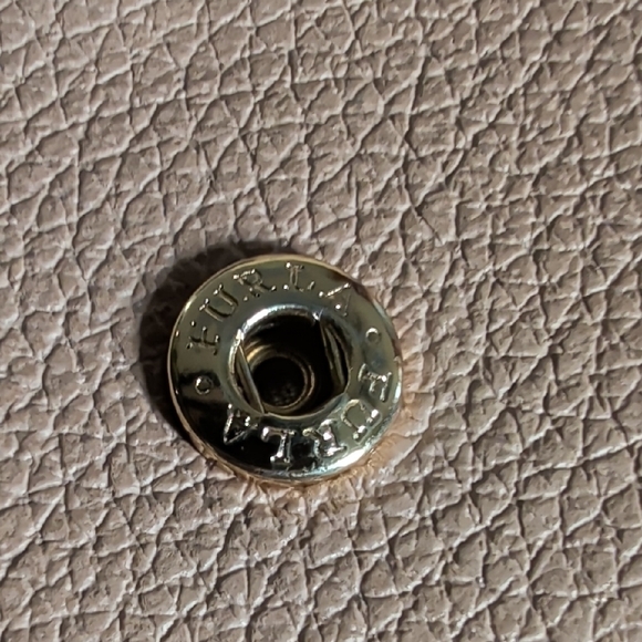 Furla Blush Leather Wallet with Gold Buckle - Picture 11 of 11